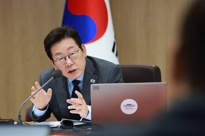 이재명 대통령이 지난 9일 서울 용산 대통령실 청사에서 열린 제41회 국무회의에서 발언하고 있다. ⓒ뉴시스