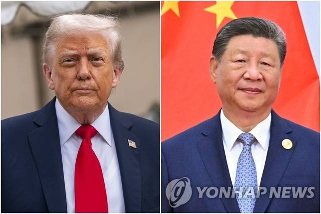 도널드 트럼프(왼쪽) 미국 대통령과 시진핑 중국 국가 주석. [연합뉴스]