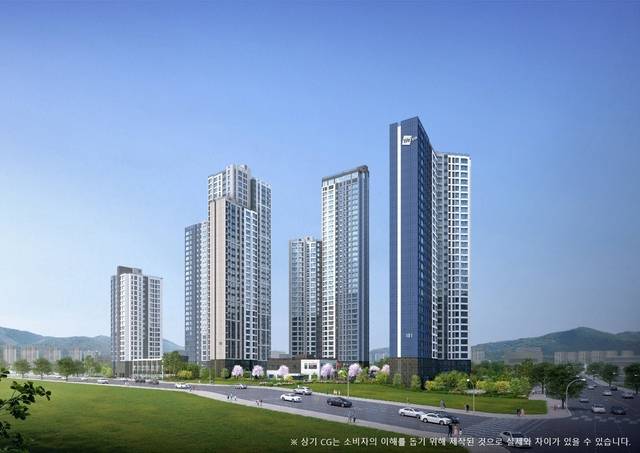 두산위브더센트럴 도화 투시도