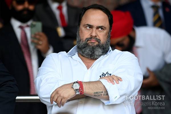 에반젤로스 마리나키스 노팅엄포레스트 및 올림피아코스 구단주. 게티이미지코리아