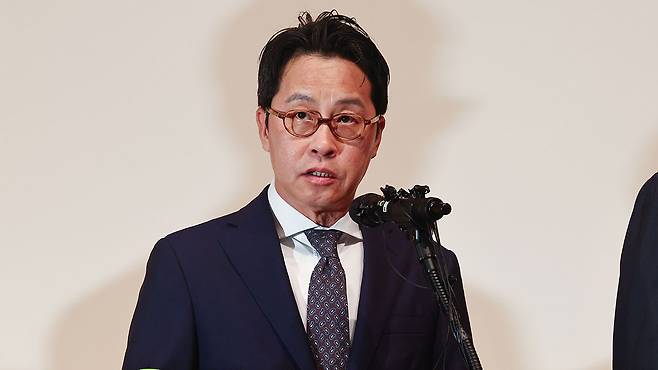 롯데카드 해킹 피해 사과문 발표하는 조좌진 대표