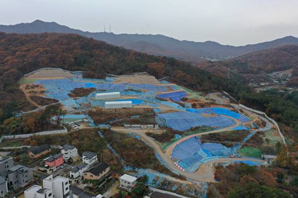 고기동 노인복지주택 공사 현장. [사진=용인특례시]