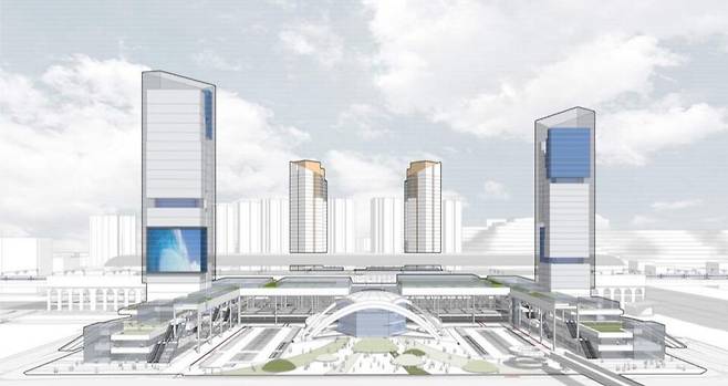 천안아산역 광역복합환승센터 조감도 ⓒ충남도 제공