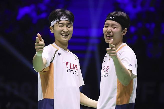 김원호(왼쪽)와 서승재.   AP연합뉴스