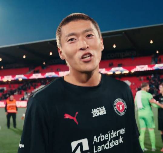 미트윌란 공격수 조규성. /사진=미트윌란 공식 SNS 영상 갈무리