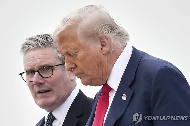 트럼프 대통령과 스타머 총리 [AP 연합뉴스 자료사진. 재판매 및 DB 금지]