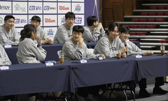 18일 부산에서 열린 부산 KCC의 팬과 함께 출정식 및 팬미팅. 사진제공=부산 KCC