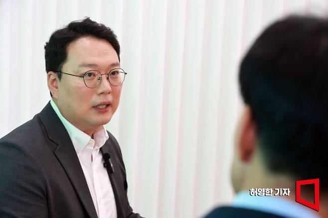 천하람 개혁신당 원내대표가 아시아경제 소종섭의 시사쇼에 출연해 소종섭 스페셜리스트와 인터뷰하고 있다. 허영한 기자