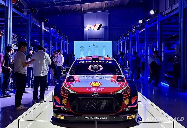 현대차 고성능 브랜드 N이 출범 10주년을 맞았다. 사진은&nbsp; 2029 WRC에 출전한 i20 쿠페. (오토헤럴드 김흥식 기자)&nbsp;