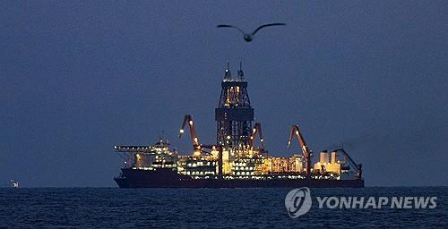 대왕고래 유망구조 진행된 탐사 시추 작업. [연합뉴스 제공]