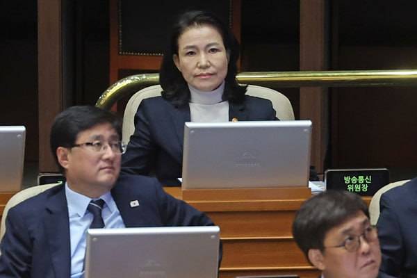 ▲지난 18일 국회 본회의장에서 이진숙 방송통신위원장. ⓒ연합뉴스