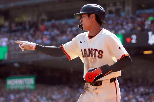샌프란시스코 자이언츠 이정후가 한 경기 만에 선발 라인업에 복귀했다. 사진은 샌프란시스코에서 활약 중인 이정후의 모습. /사진=로이터