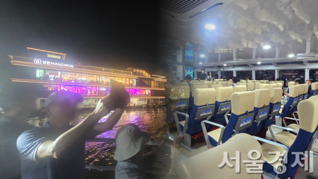 첫 정식 운항을 시작한 한강버스에 탑승한 시민들의 모습. 독자 제공