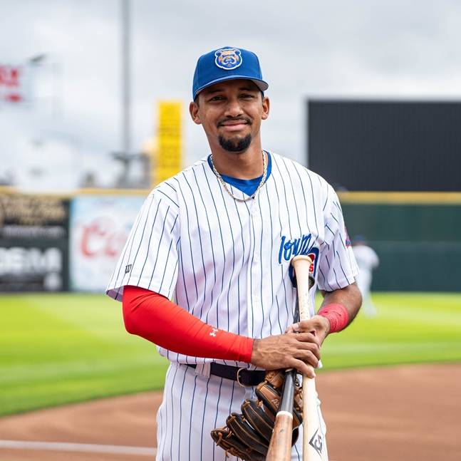 아이오와 컵스에서 뛰고 있는 딕슨 마차도. /사진=아이오와 컵스 공식 SNS