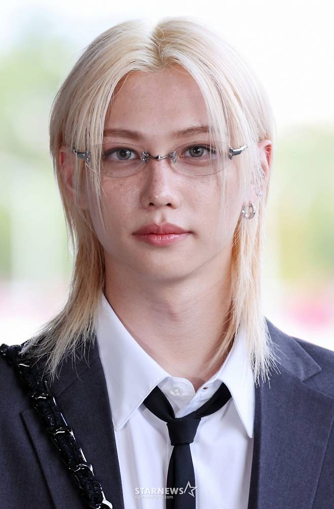 그룹 스트레이키즈(Stray Kids) 필릭스가 일본 도쿄 일정 차 17일 오후 김포국제공항을 통해 출국하고 있다. 2025.09.17 /사진=임성균 tjdrbs23@