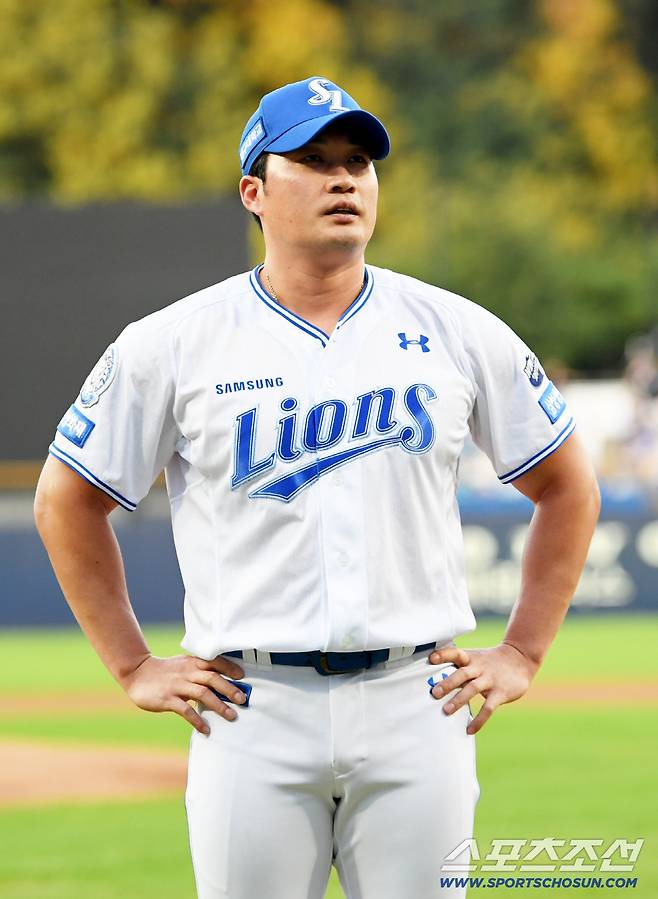 11일 대구 라이온즈파크에서 열린 삼성 라이온즈와 SSG 랜더스의 경기를 앞두고 오승환 은퇴 투어가 진행됐다. 대구=박재만 기자 pjm@sportschosun.com/2025.09.11/
