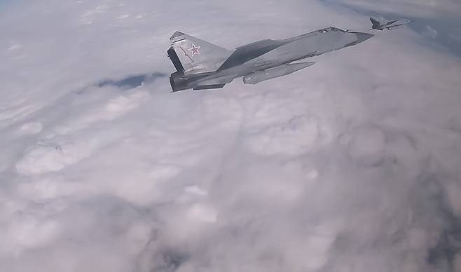 ▲러시아의 미그-31 전투기(기사와 관련 없음) [연합뉴스]