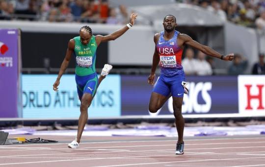벤저민, 도쿄 세계선수권 남자 400ｍ 허들 우승. 사진(도쿄 EPA=연합뉴스)