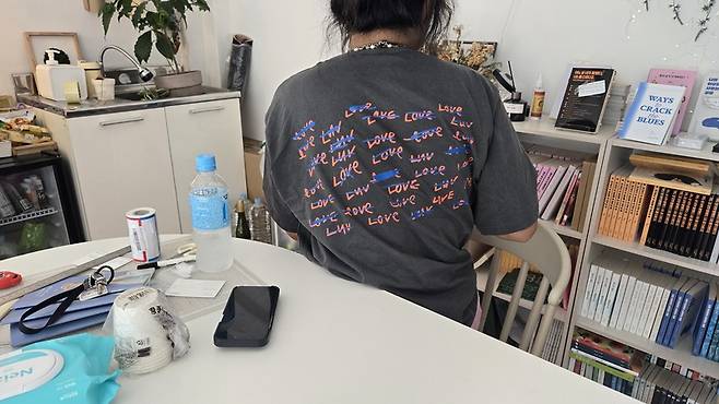 웜그레이앤블루 제작 굿즈 티셔츠