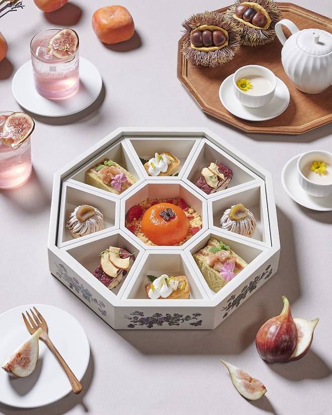 더 22 남대문 베이커리 구절판 애프터눈 티 세트 ‘어텀 딜라이트’ / 사진=코트야드 메리어트 서울 남대문