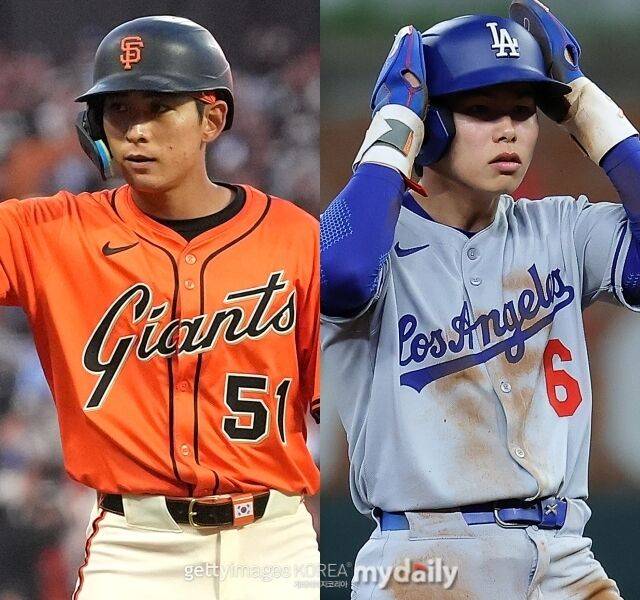 샌프란시스코 자이언츠 이정후와 LA 다저스 김혜성./게티이미지코리아