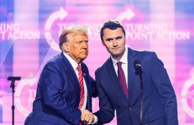 ▲도널드 트럼프 미국 대통령과 찰리 커크 ⓒ연합뉴스