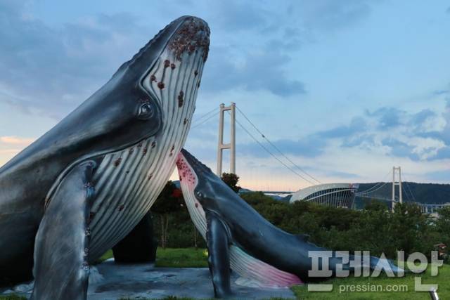 ▲울산 장생포 고래 조형물.ⓒ울산 남구청