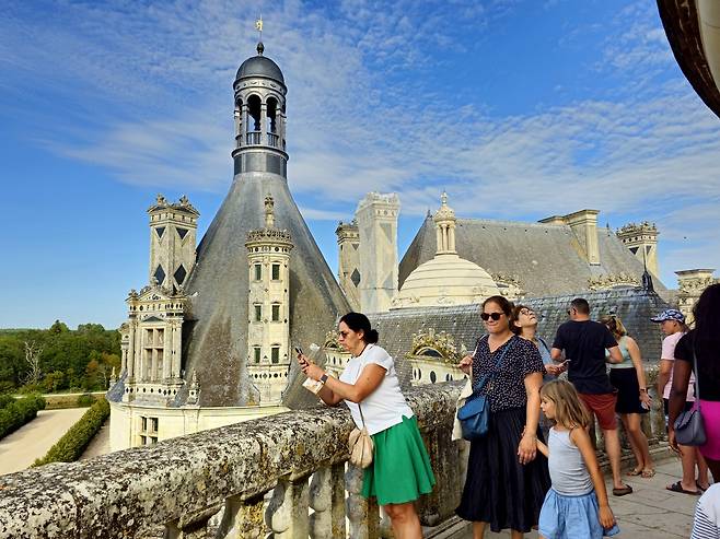 샹보르성 테라스.