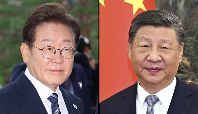 이재명 대통령과 시진핑 중국 국가주석. AP 연합뉴스 자료사진