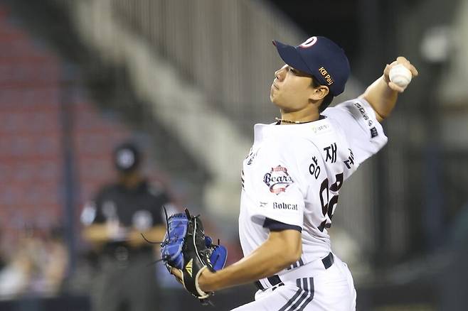 ▲ 올 시즌 두산 마운드의 깜짝 스타로 활약한 양재훈 ⓒ두산베어스