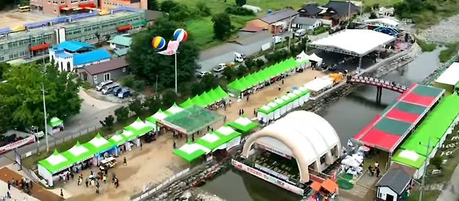 제21회 문경오미자축제장 전경. /고성환 기자