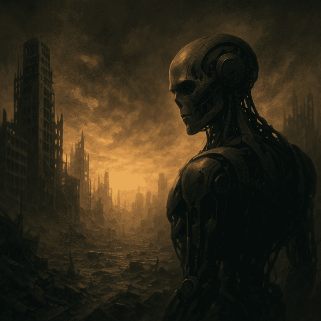 초인간적 지능을 갖춘 인공지능(AI)이 등장할 경우 인류의 통제를 벗어나 결국 공멸을 초래할 것이라는 경고가 나왔다. (사진=챗GPT 이미지 생성기)