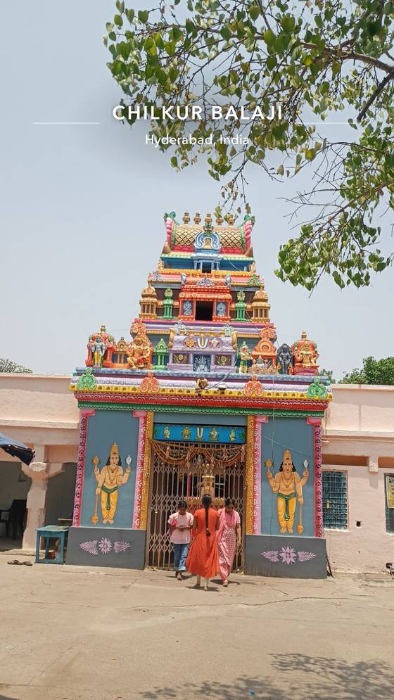 지난 5월 촬영된 인도 남부 텔랑가나 주의 하이데라바드에 위치한 ‘칠쿠르 발라지’ 사원 모습. 일명 ‘비자 잘 나오는 사원’으로 불린다. 사진 엑스(X)