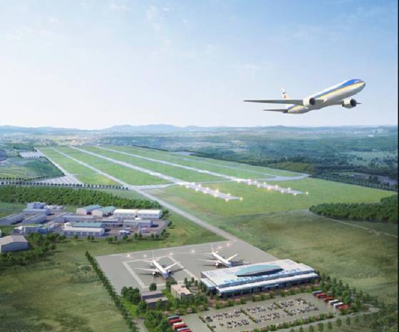 서산공항 조감도. 중앙포토
