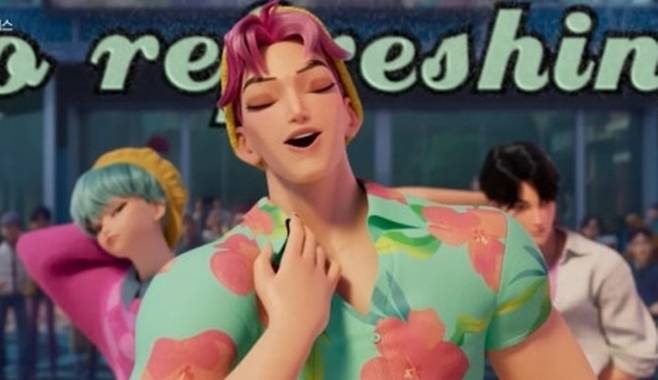 사자보이즈의 애비. 사진ㅣ‘케데헌’ 캡처(넷플렉스)