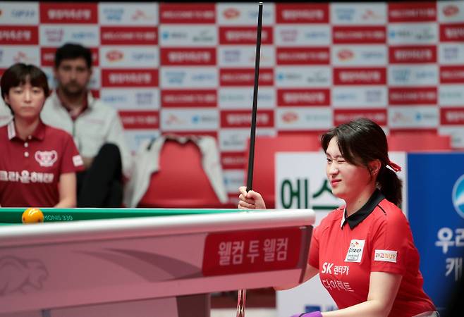 20일 NH농협카드전 승리의 주역 SK렌터카 강지은. PBA 제공