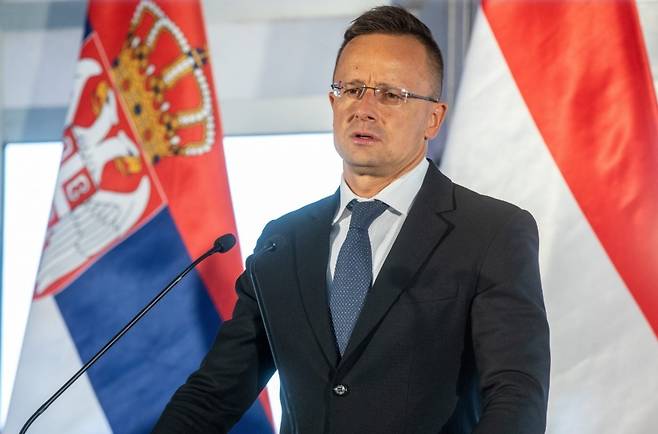 피터 시야르토 헝가리 외교부 장관. SNS 캡처