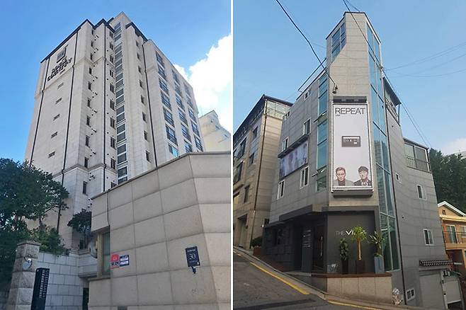 윤민수가 보유하고 있는 청담동 대우로얄카운티V(5차), 아쿠아빌딩(SBS '미운 우리 새끼', 네이버부동산)