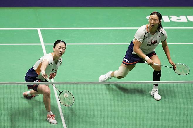 김혜정(왼쪽)과 공희용.  AFP연합뉴스