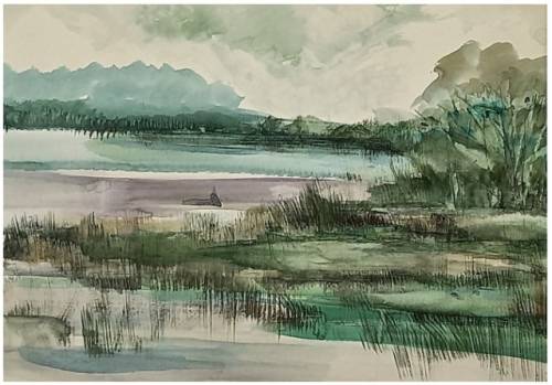 ◇김광남 作 ‘강가’