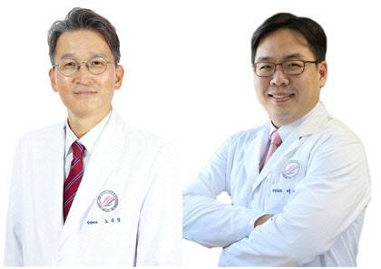 한림대학교성심병원 정형외과 노규철(좌), 이용범(우) 교수.