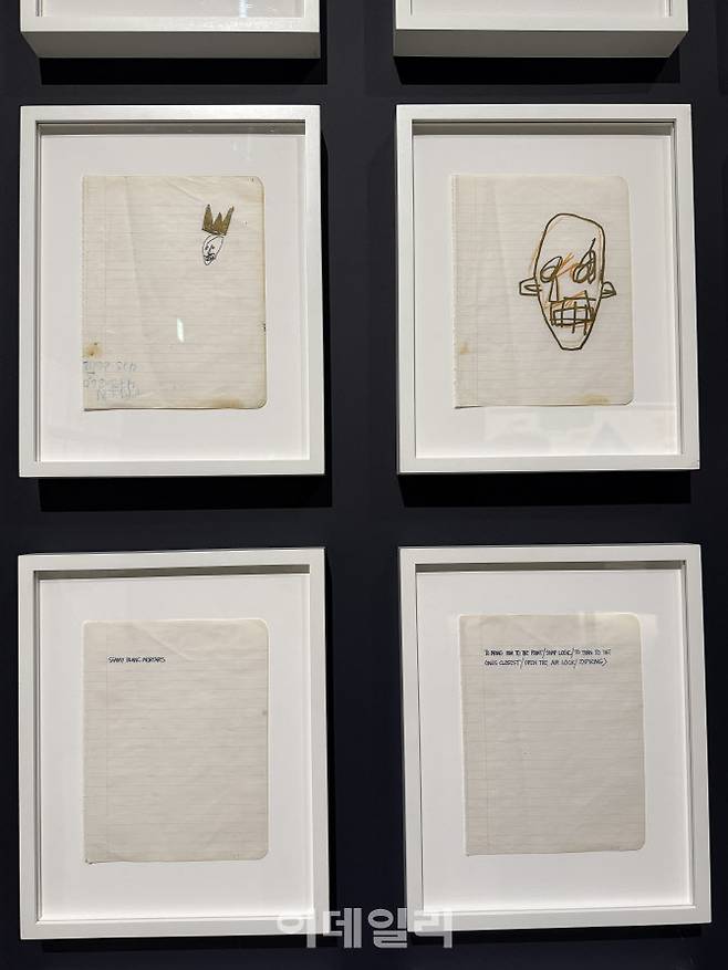 장 미셸 바스키아의 노트북. (사진=장병호 기자)