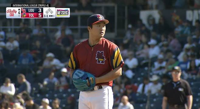 톨레도 머드헨스 고우석. 사진=MiLB.TV 캡처