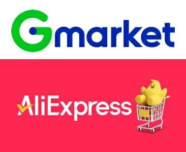 지마켓, 알리익스프레스 로고. (사진=각 사)