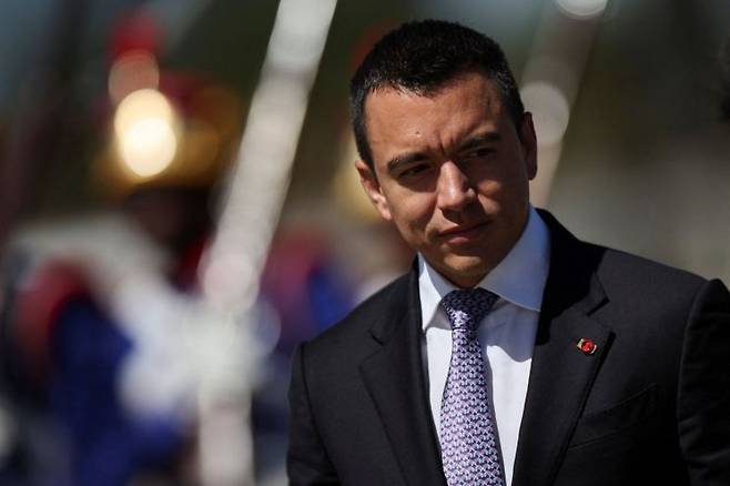 다니엘 노보아 에콰도르 대통령. 로이터연합뉴스