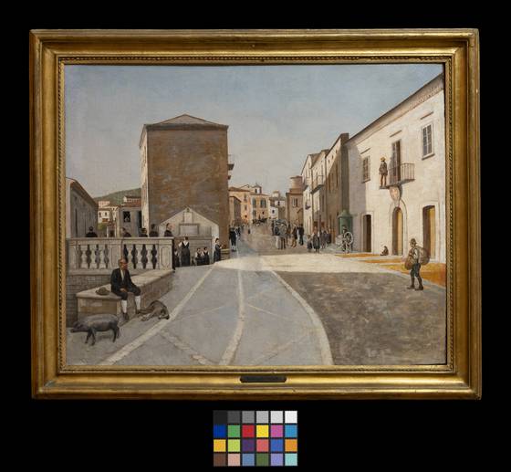 찬란한 햇빛과 유서 깊은 문화유산, 활기찬 일상이 매력적인 이탈리아 나폴리에 화가들은 호감을 가졌다. 마르코 데 그레고리오의 ‘카사칼렌다의 전경.’