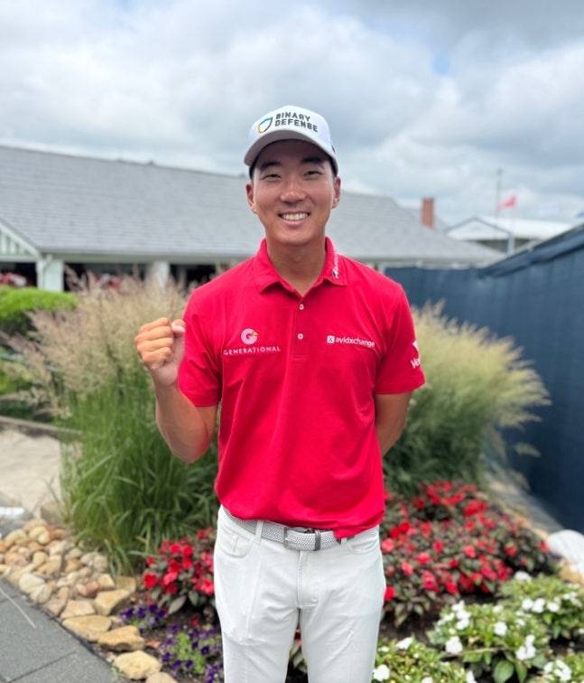 DP월드투어 페덱스 프랑스 오픈 정상에 오른 재미교포 마이클 김. 임정우 기자