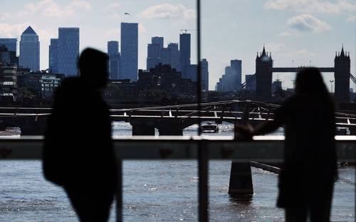 런던 중심부 카나리 워프. [EPA = 연합뉴스]