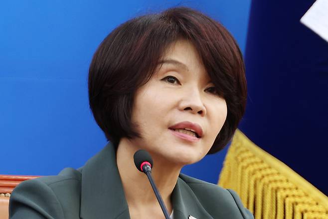 한정애 더불어민주당 정책위의장. [연합]