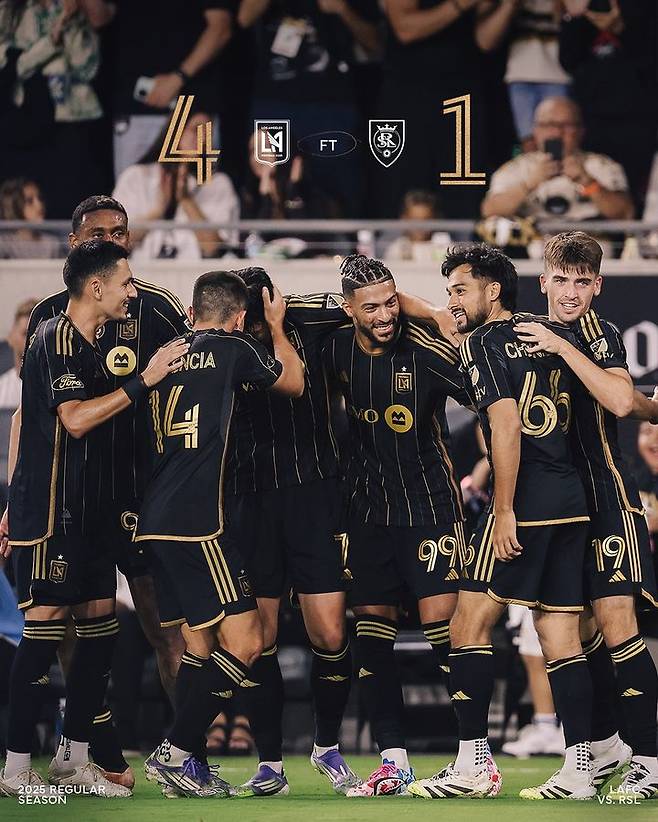 [서울=뉴시스]LAFC, 솔트레이크와 리턴매치서 또 4-1 대승. (사진=LAFC 구단 소셜미디어 캡처) 2025.09.22. photo@newsis.com *재판매 및 DB 금지